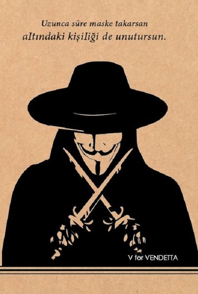 Aylak Adam Hobi V for Vendetta Kraft Defter