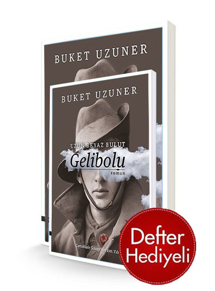 İmzalı-Uzun Beyaz Bulut Gelibolu-Defter Hediyeli
