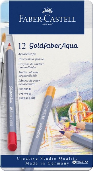Faber-Castell Goldfaber Aqua 12'li Kuru Boya Kalemi