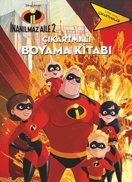 İnanılmaz Aile 2-Çıkartmalı Boyama Kitabı