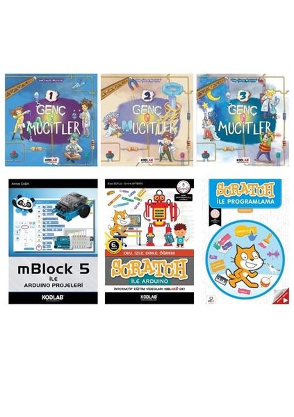 Genç Mucitler Seti 4 - 6 Kitap Takım
