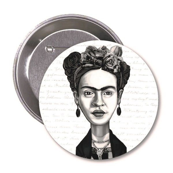 Aylak Adam Hobi-Frida Kahlo Karikatür Rozet