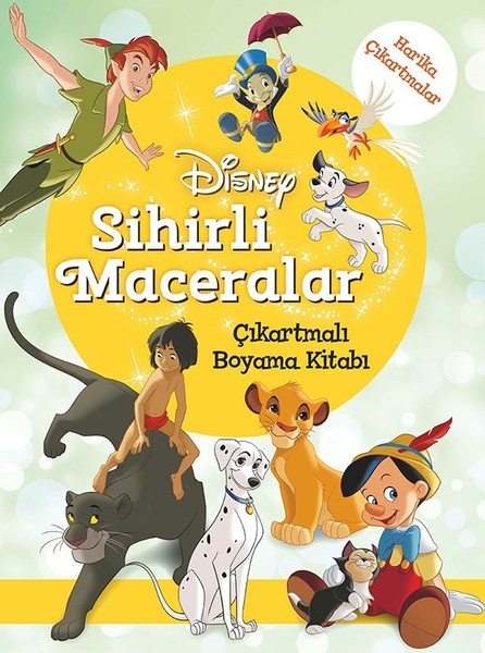 Disney Sihirli Maceralar Çıkartmalı Boyama Kitabı