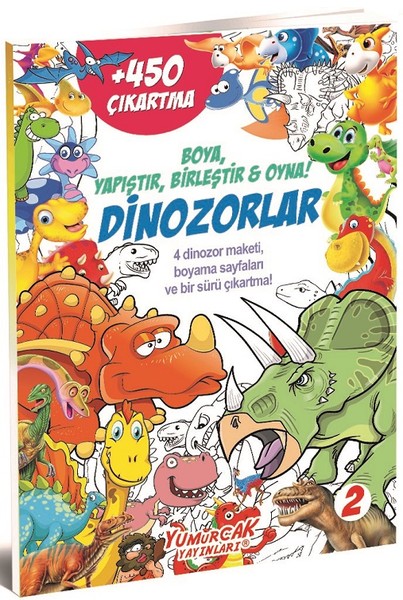 Dinozorlar 2-Boya Yapıştır Birleştir Oyna!