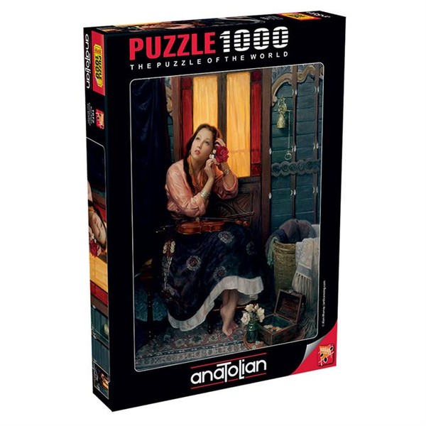 Anatolian 1072 Kızıl Kadın Crimson Rose 1000 Parça Puzzle