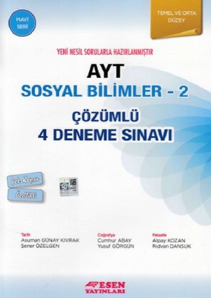 AYT Sosyal Bilimler 2-Çözümlü 4 Deneme Sınavı-T...