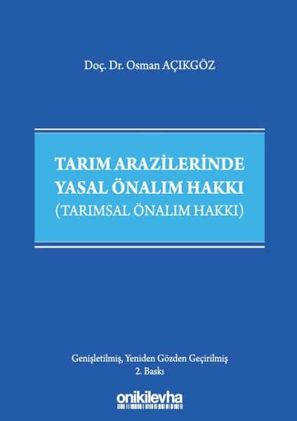 Tarım Arazilerinde Yasal Önalım Hakkı