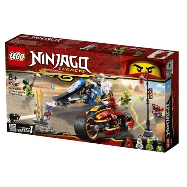 Lego Ninjago Kai'nin Kılıç Motosikleti ve Zane'in Kar Motosikleti 70667