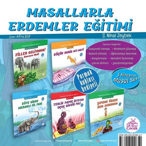 Masallarla Erdemler Eğitimi-5 Kitap Takım