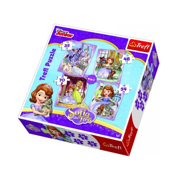 Trefl Puzzle 4in1 Disney Sofia The First 34247 | D&R