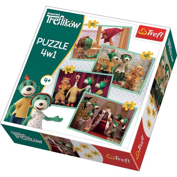 Trefl Puzzle 4in1 New Friends Treflik Family 34290