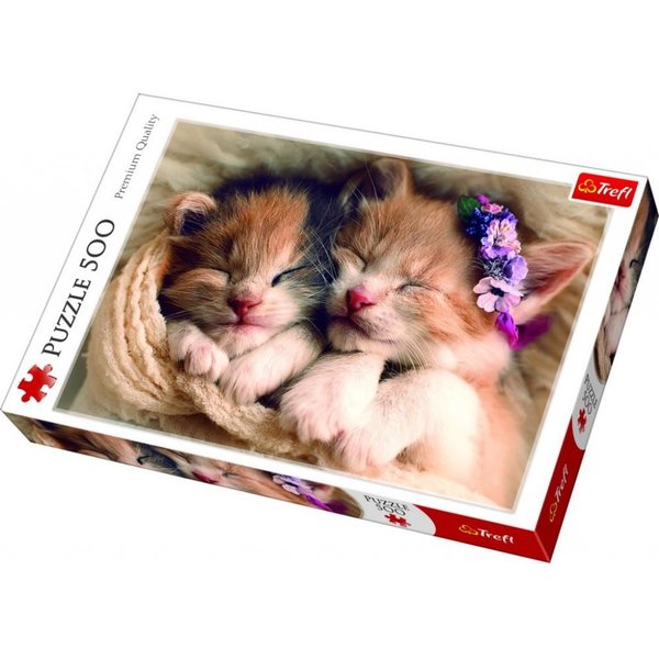 Trefl 37271 Sleeping Kittens 500 Parça Puzzle