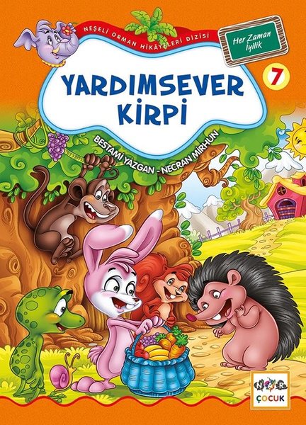 Yardımsever Kirpi 7-Neşeli Orman Hikayeleri Dizisi-Büyük Boy