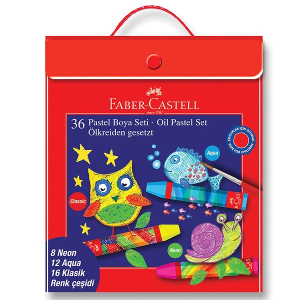 Faber-Castell 36lı Plastik Çanta Pastel Boya