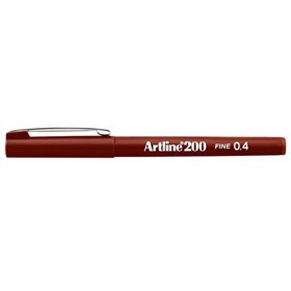 Artline 200 0.4 mm Koyu Kahverengi Fineliner Kalem