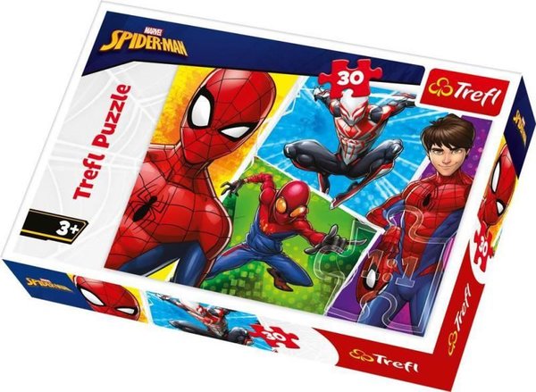 Trefl 18242 Spiderman And Miguel Disney Marvel Spiderman 30 Parça Puzzle