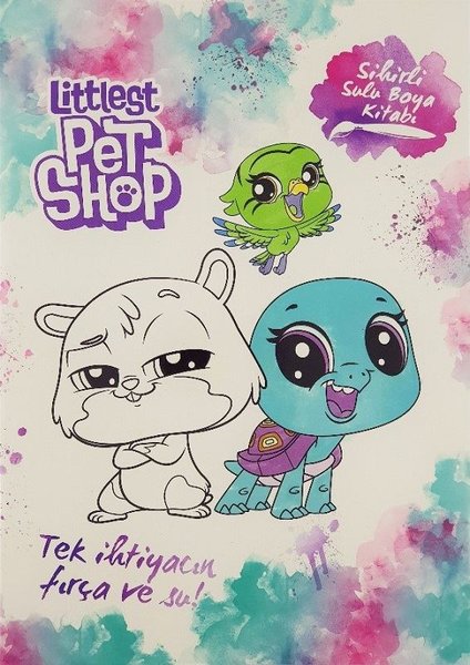 Littlelest Pet Shop-Sihirli Sulu Boya Kitabı