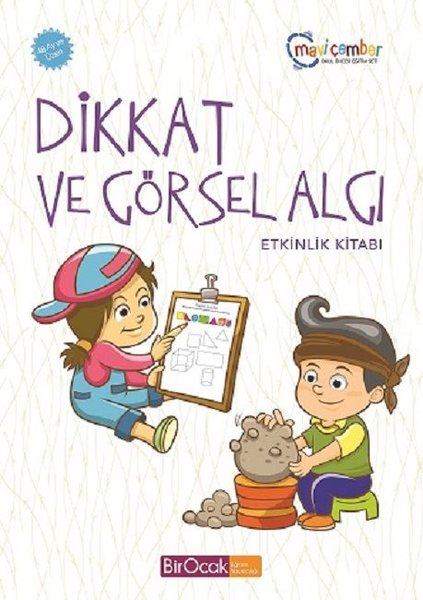 Dikkat ve Görsel Algı Etkinlik Kitabı-48 Ay ve Üzeri Mavi Çember Okul Öncesi Eğitim Seti