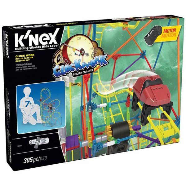 KNex Clock Work Roller Coaster Seti (Motorlu) Thrill Rides Knex