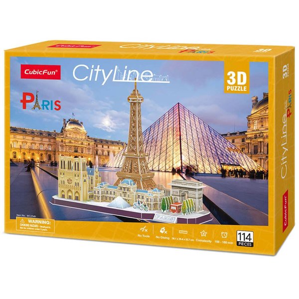 Cubic Fun 114 Parça Puzzle City Line Paris