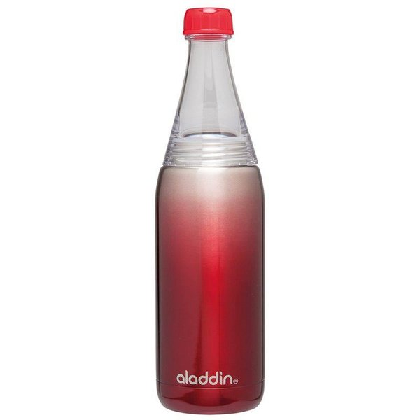 Aladdin Fresco Twist & Go Bottle Paslanmaz Çelik Vacuum İzolasyonlu 0.6 L Kırmızı Su Şişesi