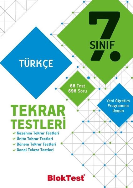 7.Sınıf Türkçe Tekrar Testleri