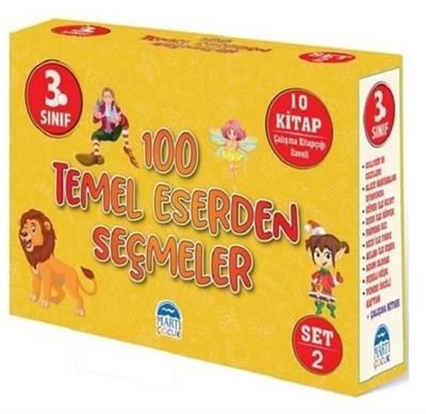 3.Sınıf 100 Temel Eserden Seçmeler Set 2-10 Kitap Takım