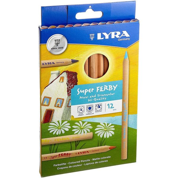 Lyra Super Ferby 12li Kuru Boya Natura Askılı Paket L3711120