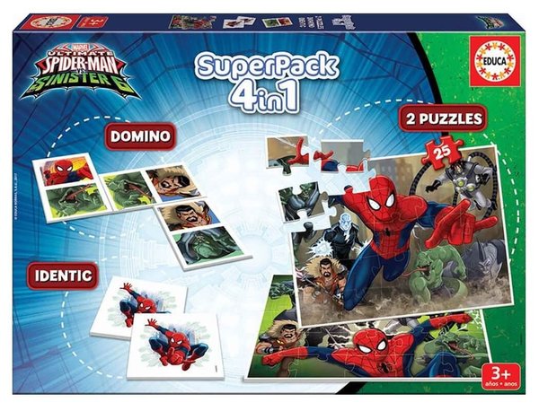 Educa Superpack Spiderman Puzzle