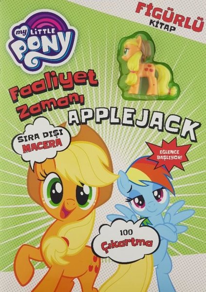 My Little Pony Faaliyet Zamanı Applejack-Figürlü Kitap