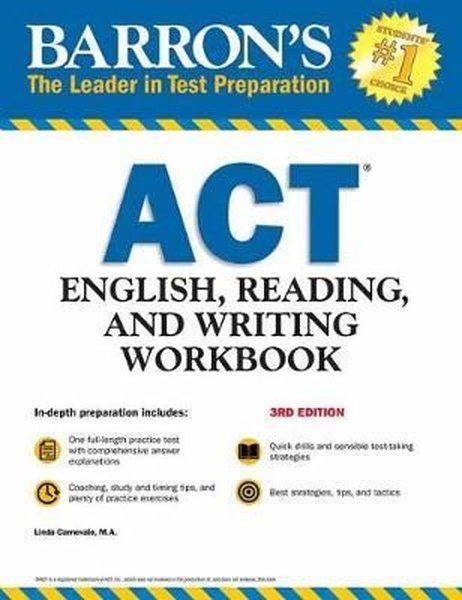 Barron s ACT English Reading And Writing Workbook Barron s Test Prep 