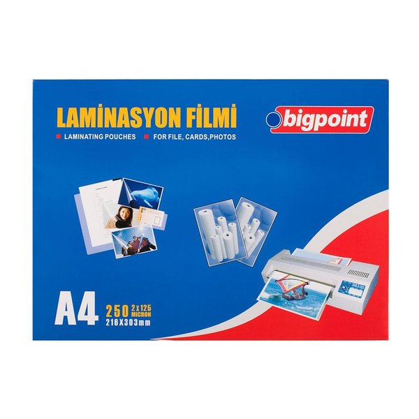 Bigpoint Bp694 Laminasyon Filmi A4 125 Micron 100'Lü