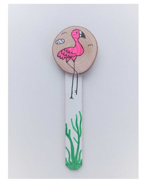 Pan Cubuklu Kitap Ayracı Flamingo