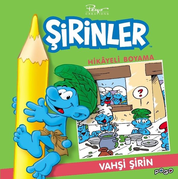 Vahşi Şirin-Şirinler Hikayeli Boyama