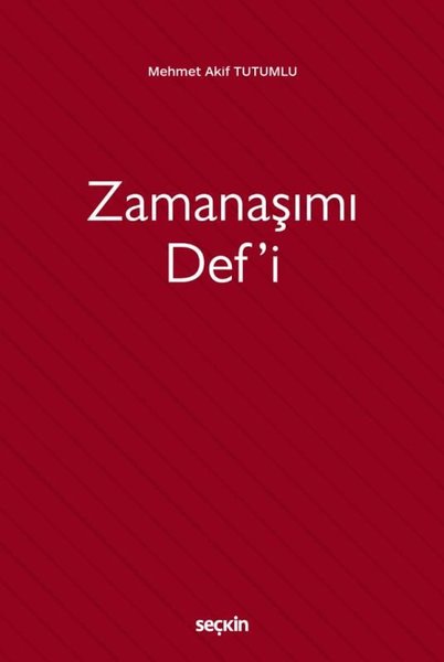 Zamanaşımı Def'i