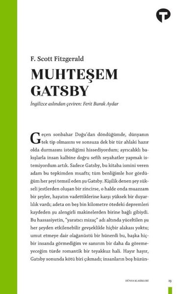 Muhteşem Gatsby