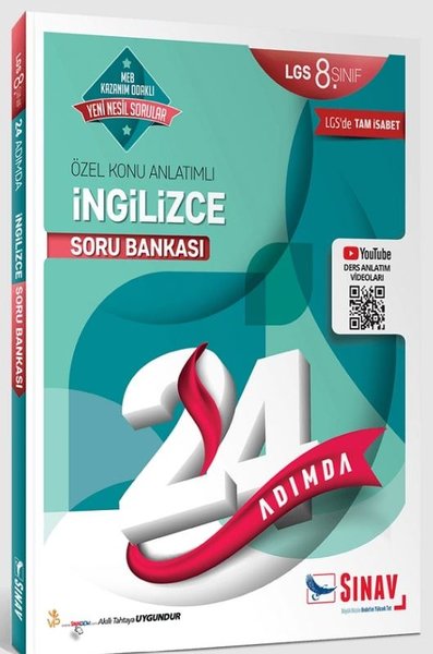Sınav 8.Sınıf 24 Adımda İngilizce Soru Bankası