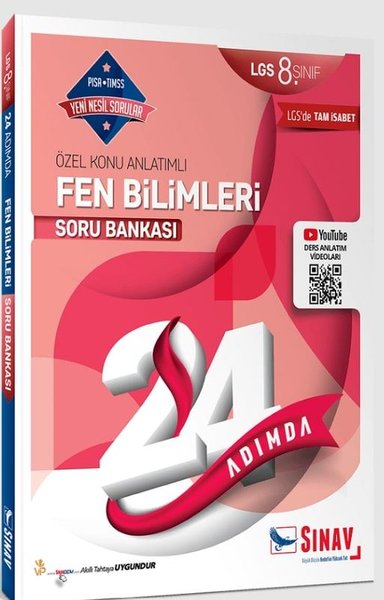 Sınav 8.Sınıf 24 Adımda Fen Bilimleri Soru Bankası