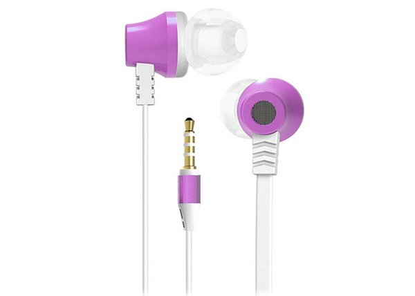 S-Link Mobil Telefon Uyumlu Taşıma Çantalı Mikrofonlu Beyaz Pembe Kulak İçi Kulaklık