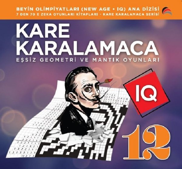 7'den 70'e Zeka Oyunları Kitapları-Eşsiz Geometri ve Mantık Oyunları-Kare Karalamaca 12