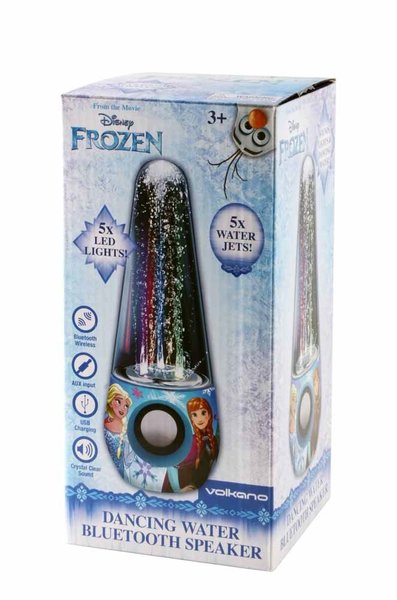 Disney Frozen Karlar Ülkesi Dans Eden Su Efektli Led Işıklı Bluetooth Hoparlör - Lisanslı DY-12001-FR