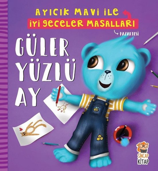 Güler Yüzlü Ay-Ayıcık Mavi ile İyi Geceler Masalları