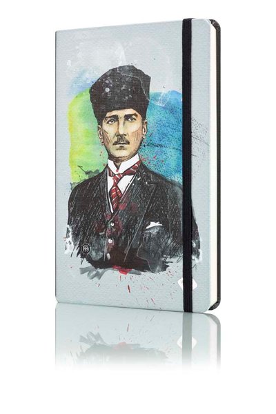 Mabbels Defter - Lastikli Atatürk 21x13 cm.