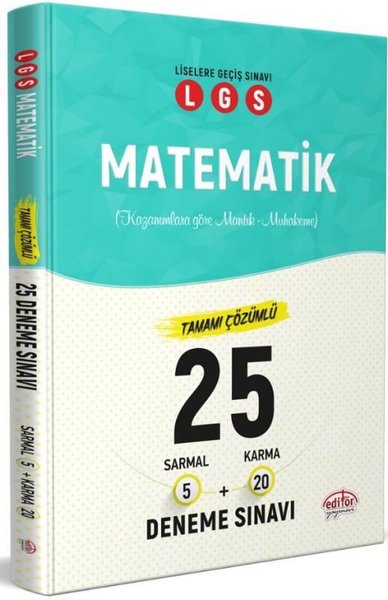 LGS Matematik Tamamı Çözümlü 25 Deneme Sınavı