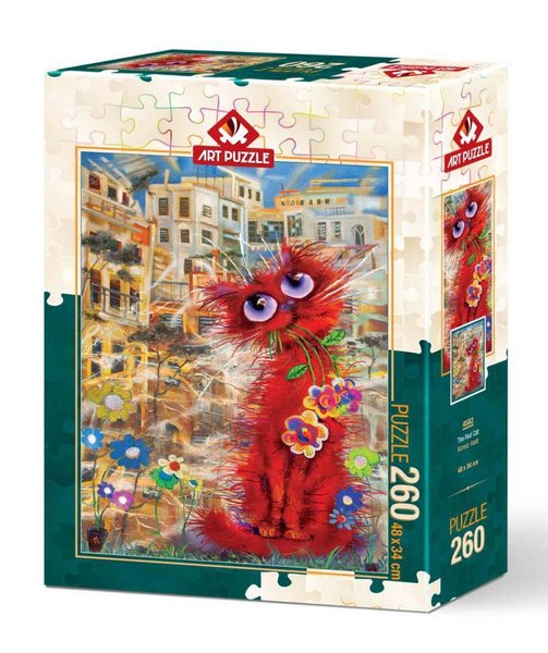Art Puzzle 260 Parça Kırmızı Kedi 4582 D&amp;R Kültür, Sanat ve Eğlence