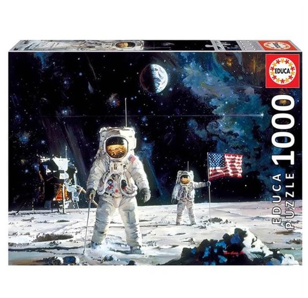 Educa 18459 First Men On The Moon Robert Mccall 1000 Parça Puzzle
