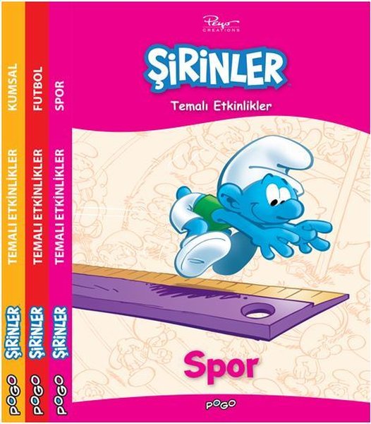 Şirinler Temalı Aktiviteler Seti-3 Kitap Takım