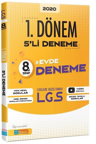 LGS 1.Dönem 5li Video Çözümlü Deneme Sınavı