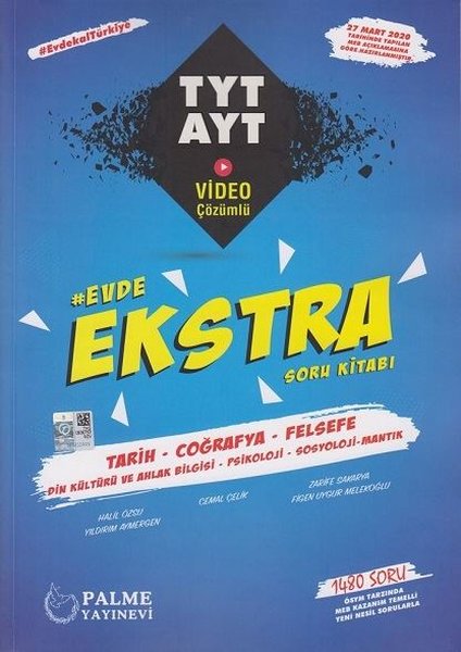 TYT-AYT Tarih-Coğrafya-Psikoloji Evde Ekstra Soru Kitabı