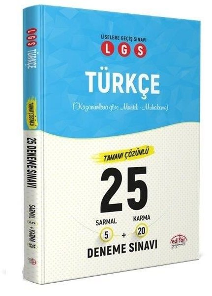 Editör 8. Sınıf LGS Türkçe 5 Sarmal 20 Karma 25 Deneme Sınavı